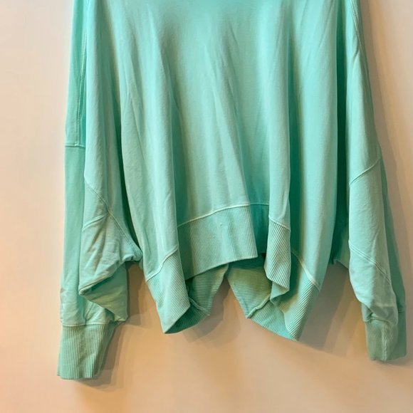 Free People Mint Green Crew Neck Sweater - Picture 2 of 3